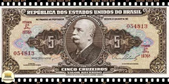 C067 Brasil 5 Cruzeiros ND(1954) FE P158b