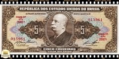 C070 Brasil 5 Cruzeiros ND(1959) FE P158e