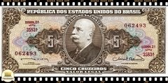 C072 Brasil 5 Cruzeiros ND(1963) FE P176b