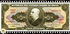 C073b Brasil 5 Cruzeiros ND(1964) FE Escassa P176c
