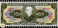 C074 Brasil 5 Cruzeiros ND(1964) FE P176d