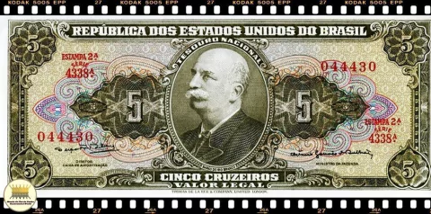 C074b Brasil 5 Cruzeiros ND(1964) FE P176d