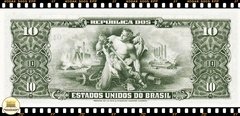 C079 Brasil 10 Cruzeiros ND(1958) FE P159d - comprar online