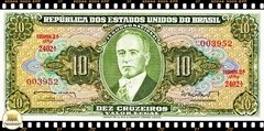C082 Brasil 10 Cruzeiros ND(1962) FE P177a