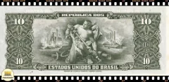 C114 Brasil 1 Centavo em 10 Cruzeiros ND(1967) FE P183b - comprar online