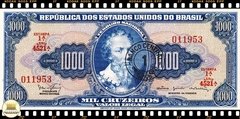 C121 Brasil 1 Cruzeiro Novo em 1000 Cruzeiros ND(1967) FE P187b
