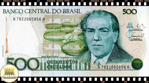 C192 Brasil 500 Cruzados ND(1988) FE P212d