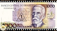 C197 Brasil 1 Cruzado Novo em 1000 Cruzados ND(1989) FE P216