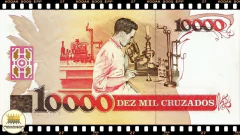 C203 Brasil 10 Cruzados Novos em 10000 Cruzados ND(1990) FE 1a. Primeira Série AA 4172 Escassa P218b - comprar online