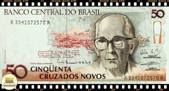 C205 Brasil 50 Cruzados Novos ND(1990) FE 1a. Primeira Série AA 3341 Muito Escassa P219b