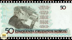 C210a Brasil 50 Cruzeiros em 50 Cruzados Novos ND(1990) FE Série *0004A Reposição P223 - comprar online