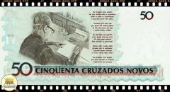 C210a Brasil 50 Cruzeiros em 50 Cruzados Novos ND(1990) FE Série *0005A Reposição P223 - comprar online