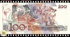 C211 Brasil 100 Cruzeiros em 100 Cruzados Novos ND(1990) FE P224b - comprar online