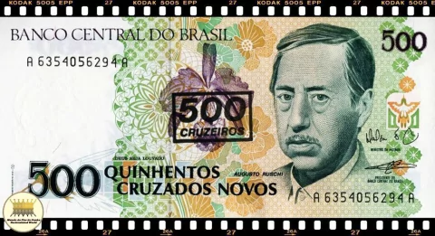 C213 Brasil 500 Cruzeiros em 500 Cruzados Novos ND(1990) FE P226b