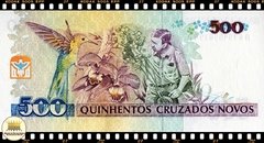 C213 Brasil 500 Cruzeiros em 500 Cruzados Novos ND(1990) FE P226b - comprar online