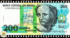 C215 Brasil 200 Cruzeiros ND(1990) FE P228