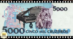 C221 Brasil 5000 Cruzeiros ND(1993) FE Última Série AA 6041 Escassa P232c - comprar online