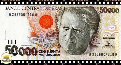 C226 Brasil 50000 Cruzeiros ND(1992) FE P234