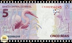 C341 Brasil 5 Reais Serie CH ND(2015) FE P253b