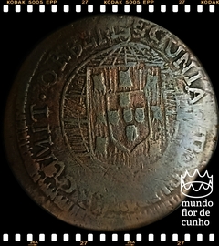 Km 342 Brasil LXXX Reis em XX 1821 (b) BC # Moeda adulterada de época © - Mundo Flor de Cunho | Numismática