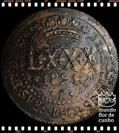 Km 342 Brasil LXXX Reis em XX 1821 (b) BC/MBC # Moeda adulterada de época © na internet