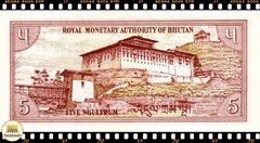 .P14a Butão 5 Ngultrum ND(1985) FE - comprar online