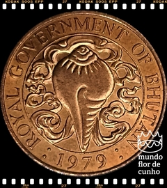 Km 46 Butão 10 Chhertum 1979 XFC # Con Cha - Um dos oito símbolos budistas © - comprar online