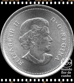 Km 1168a Canadá 25 Cents 2011 XFC Colorida # Série: A Natureza Lendária do Canadá - Bisonte de Madeira © - comprar online