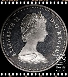 Km 130 Canadá 1 Dollar 1981 XFC Proof Prata # 100° Aniversário da Ferrovia Trans-Canadá © - comprar online
