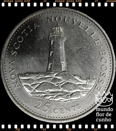 Km 231 Canadá 25 Cents ND(1992) FC # 125° aniversário da Confederação Canadense - Nova Escócia ©