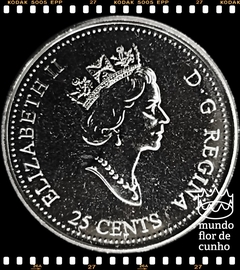 Km 383 Canadá 25 Cents 2000 XFC # Série: A entrada no terceiro milênio - Celebração © - comprar online
