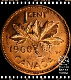 Km 59.1 Canadá 1 Cent 1968 XFC # Elizabeth II ©