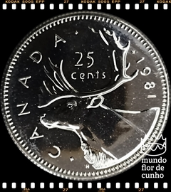 Km 74 Canadá 25 Cents 1981 XFC ©