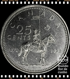 Km 81.1 Canadá 25 Cents ND (1993) FC # 100º aniversário da Polícia Montada Real Canadense ©