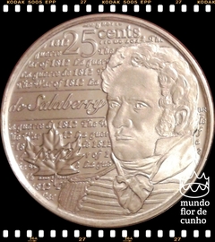 Km NEW Canadá 25 Cents 2013 XFC Prooflike # A Guerra de 1812 - Salaberry ©