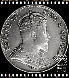 Km 97 Ceilão 10 Cents 1908 SOB Prata # Edward VII © - comprar online