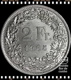Km 21 Suiça 2 Francs 1965b Prata © - comprar online