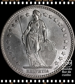 Km 24 Suiça 1 Franc 1957b Prata © na internet