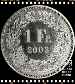 Km 24a.3 Suiça 1 Franc 2003b Proof Muito Escassa © na internet