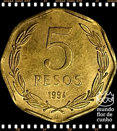 Km 232 Chile 5 Pesos (Nós Temos Mais de Uma Data # Favor Escolher uma Data Abaixo e o Estado de Conservação) 1993 1994 1995 1997 1998 2001 2006 So ®