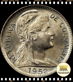 Km 275a Colombia 1 Centavo 1952 B XFC ® na internet