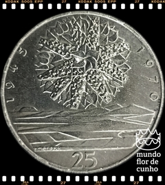 Km 69 Tchecoslováquia (Checoslováquia) 25 Korun ND (1970) XFC Prata # 30° Aniversário da Libertação © - comprar online
