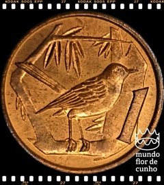 Km 87 Cayman, Ilhas 1 Cent 1987 XFC ©