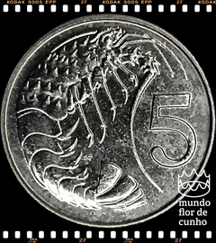 Km 88a Cayman, Ilhas 5 Cents 1992 FC ©