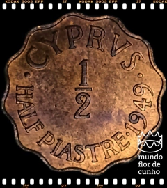 Km 29 Chipre 1/2 Piastre 1949 XFC Escassa ©