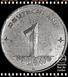 Km 1 Alemanha, República Democrática 1 Pfennig 1949A SOB © - comprar online