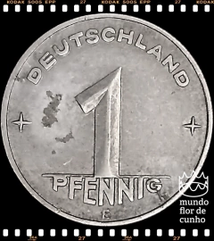 Km 5 Alemanha, República Democrática 1 Pfennig 1953F MBC/SOB © - comprar online