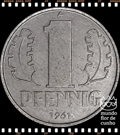 Km 8.1 Alemanha, República Democrática 1 Pfennig (Nós Temos Mais de Uma Data # Favor Escolher uma Data Abaixo e o Estado de Conservação) 1961A 1968A 1975A © - comprar online