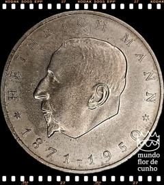 Km 33 Alemanha, República Democrática 20 Mark 1971 XFC # 100º Aniversário - Nascimento de Heinrich Mann © - comprar online