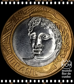 Km 652a Brasil 1 Real 2004 FC Escassa # Anômala com Defeito de Cunho - Rastros de outra cunhagem © - comprar online